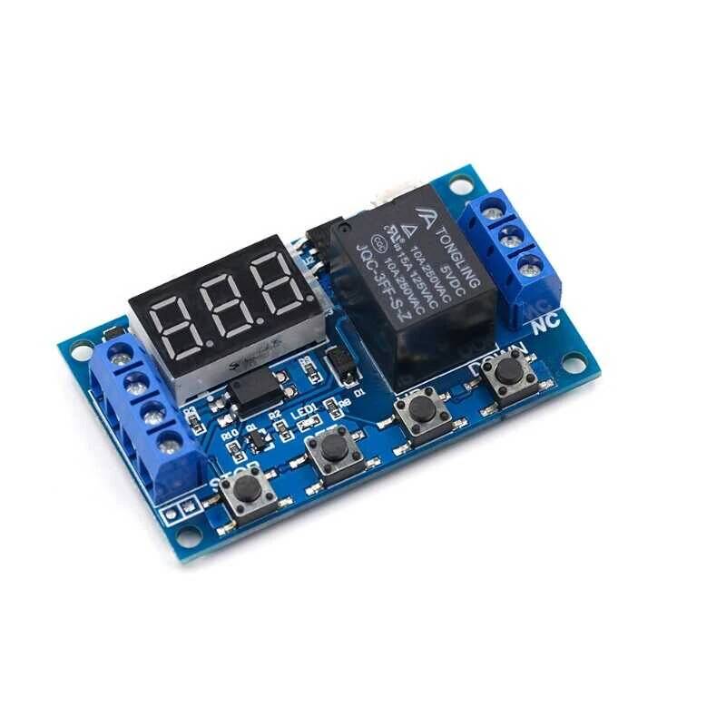 Çok Fonksiyonlu Zaman Ayarlı Tekli Röle Kartı 6-30V/USB(5V) - 3