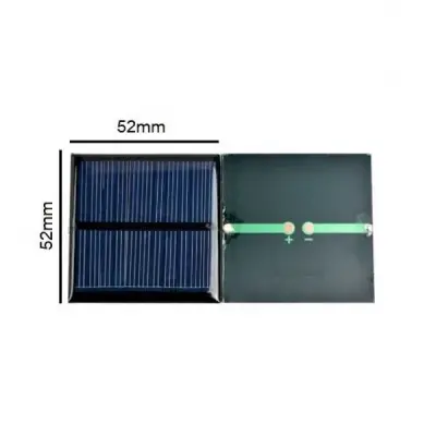 Monokristal Güneş Pili-1.5V/250mA-52x52mm - 2 data-big=