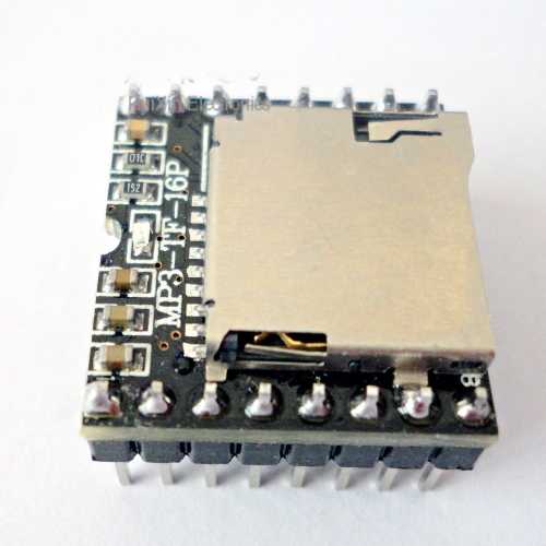 Arduino Uyumlu Sensör - Modül - MP3-TF-16P Micro SD Kart Ses Modülü