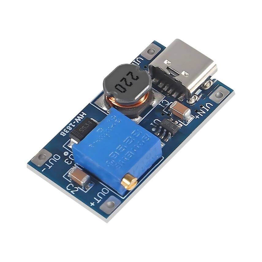 MT3608 2A Yükselteç DC-DC Güç Modülü Type C Girişli - 2