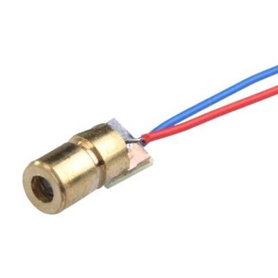 Nokta Kafalı Kırmızı Lazer Bakır 6mm 650nm 5mW - 1 data-big=