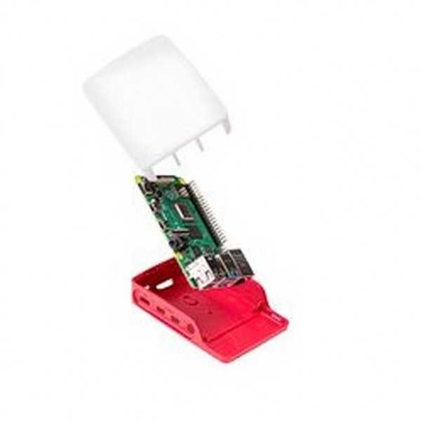 Raspberry Pi Kutu - Orjinal Raspberry Pi 4 Kırmızı/Beyaz Muhafaza Kutusu