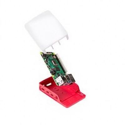 Orjinal Raspberry Pi 4 Kırmızı/Beyaz Muhafaza Kutusu - 5