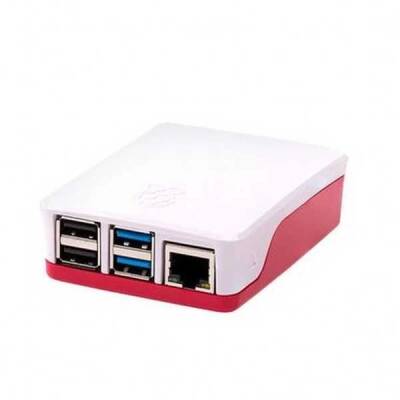 Orjinal Raspberry Pi 4 Kırmızı/Beyaz Muhafaza Kutusu - 1 data-big=