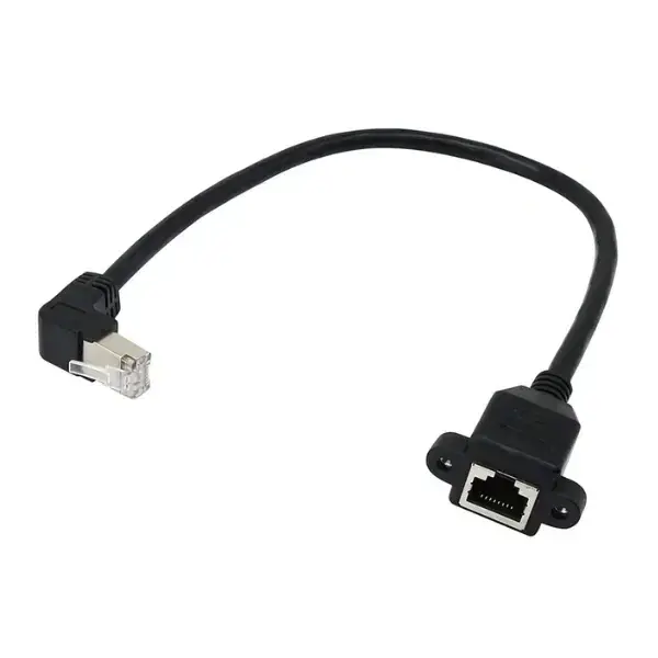 Panel Montajlı RJ45 Ethernet Uzatma Kablosu 30cm - UP - 1