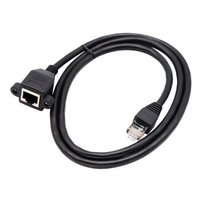 Panel Montajlı RJ45 Ethernet Uzatma Kablosu - 1 Metre - 1 data-big=