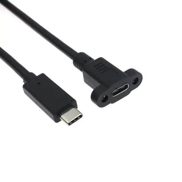 Panel Montajlı Type C USB Uzatma Kablosu - 30cm - Thumbnail