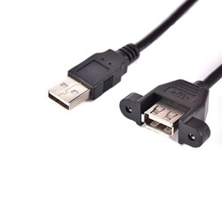 Panel Montajlı USB A Uzatma Kablosu - 1.5m - Thumbnail