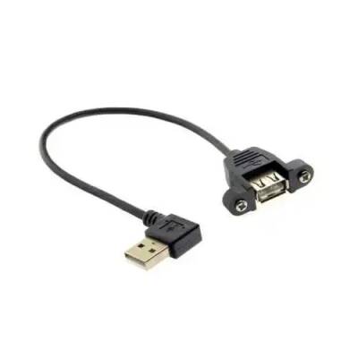 Panel Montajlı USB A Uzatma Kablosu-90°-30cm - 1 data-big=
