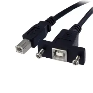 Panel Montajlı USB B Uzatma Kablosu - 2