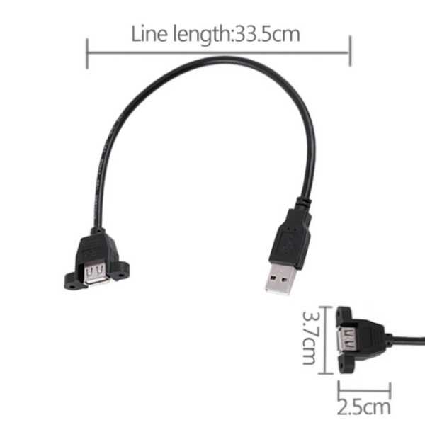USB Kablo - Panel Montajlı USB Uzatma Kablosu