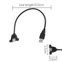 Panel Montajlı USB Uzatma Kablosu - Thumbnail