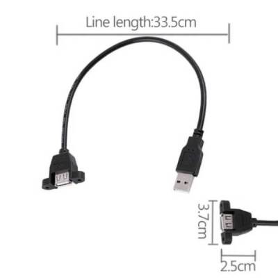 Panel Montajlı USB Uzatma Kablosu - 3 data-big=