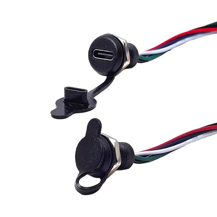 Pano Tip TYPE C USB Dişi 5P Şarj + Data Uzatma Kablosu - 2