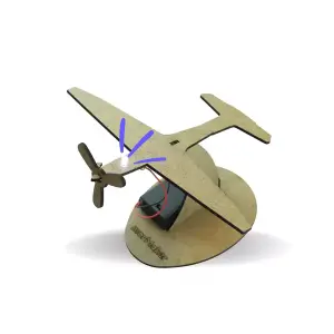Pervaneli Uçak Masa Lambası - 2