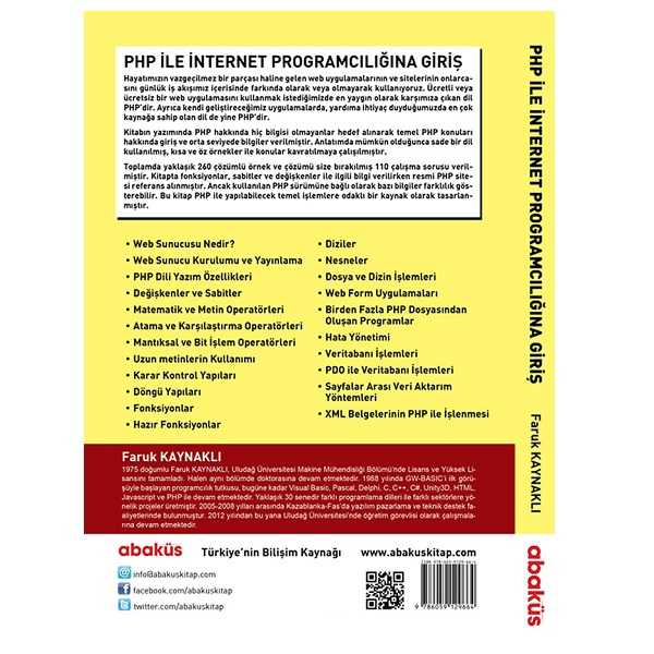 Kitap - PHP İle İnternet Programcılığına Giriş