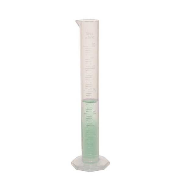 Laboratuvar Malzemeleri - Plastik Mezür Uzun Form 50ml - Kabartma Skala
