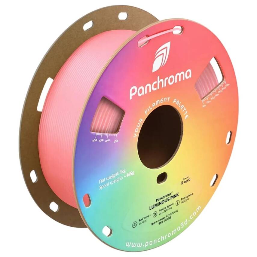 Polymaker Panchroma Luminous PLA Filament Pembe - 1