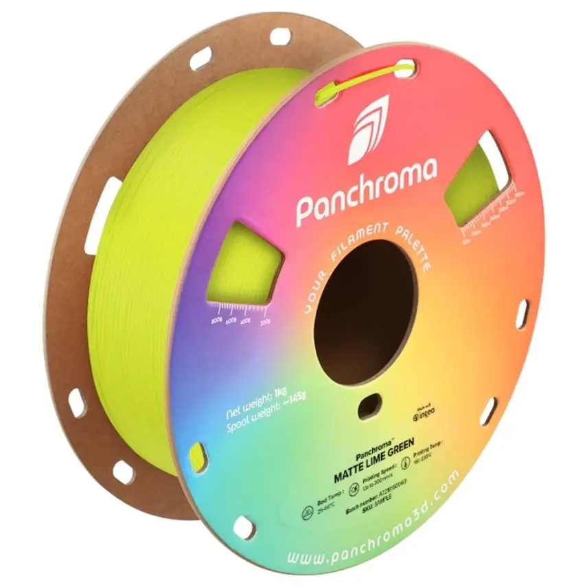 Polymaker Panchroma Matte PLA Filament Limon Yeşil - 1