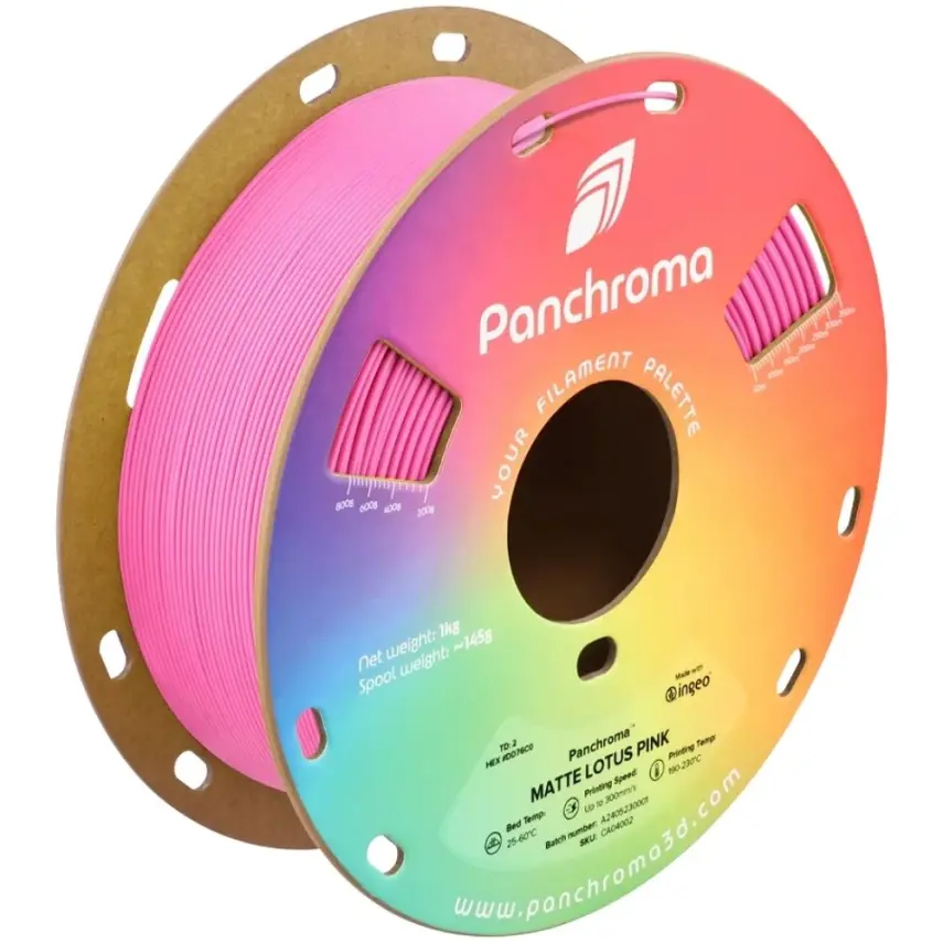 Polymaker Panchroma Matte PLA Filament Lotus Pembe - 1