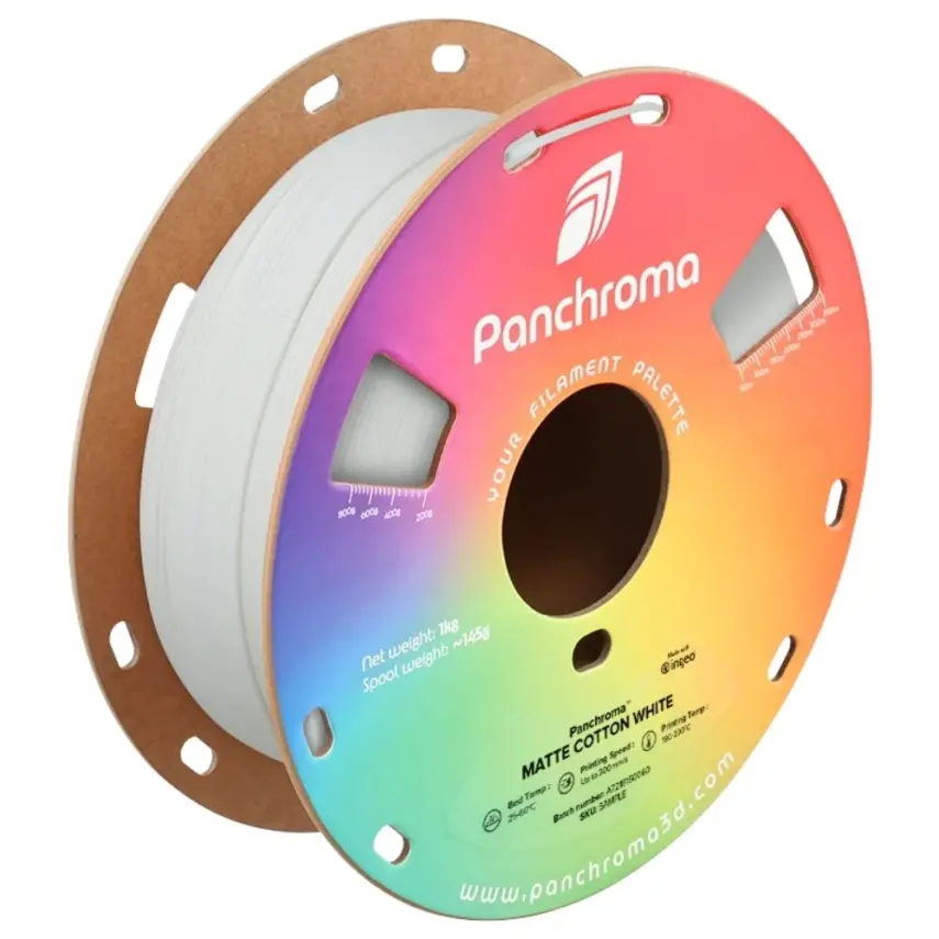 Polymaker Panchroma Matte PLA Filament Pamuk Beyaz - 1