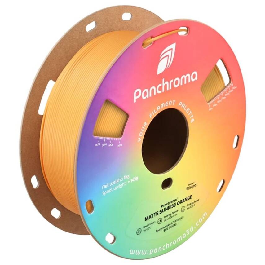 Polymaker Panchroma Matte PLA Filament Sunrise Turuncu - 1