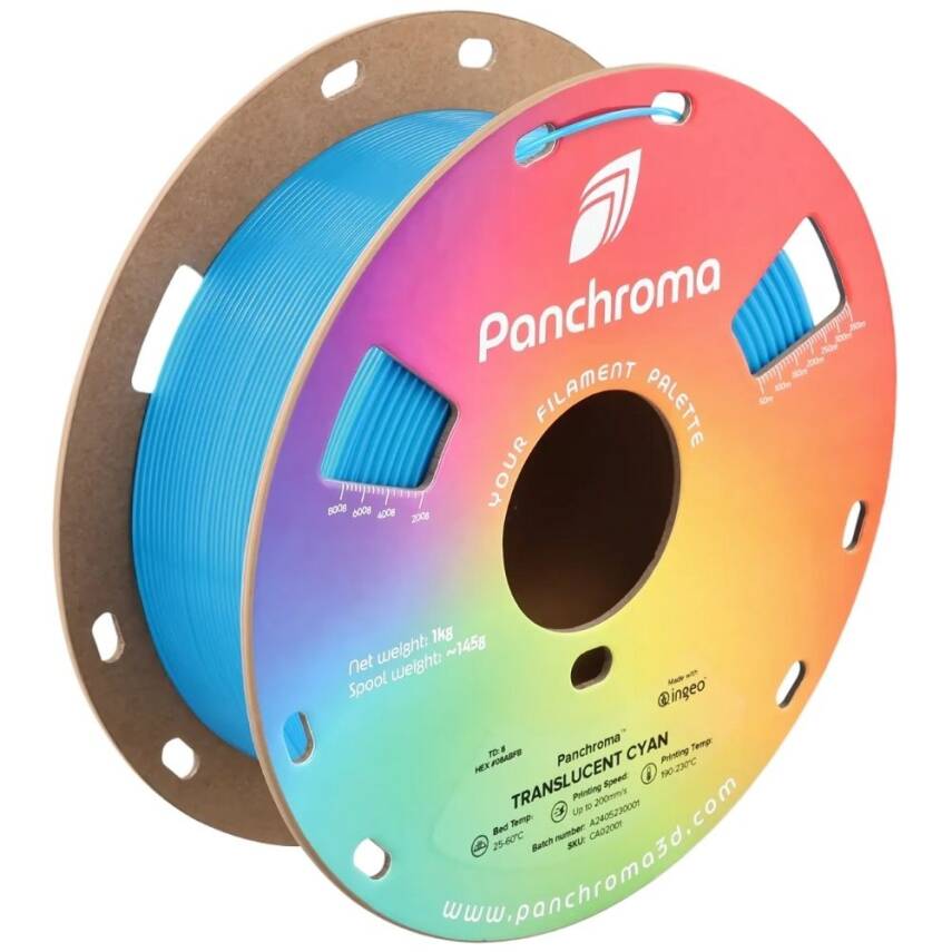 Polymaker Panchroma Transparan PLA Filament Camgöbeği - 1