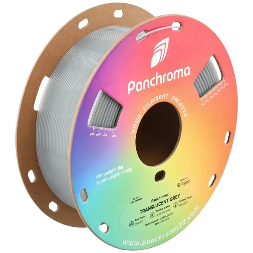 Polymaker Panchroma Transparan PLA Filament Gri - 1