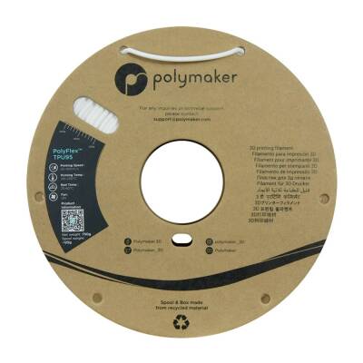 Polymaker PolyFlex TPU95 Filament Beyaz - 2.85mm - 2 data-big=