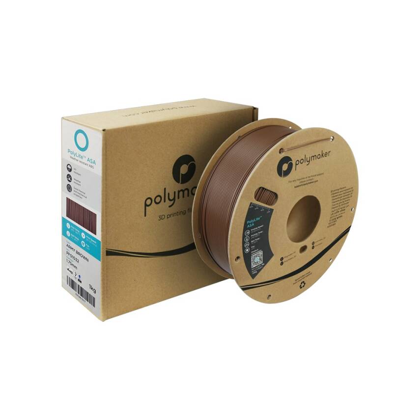 Polymaker PolyLite ASA Filament Askeri Kahverengi - 4