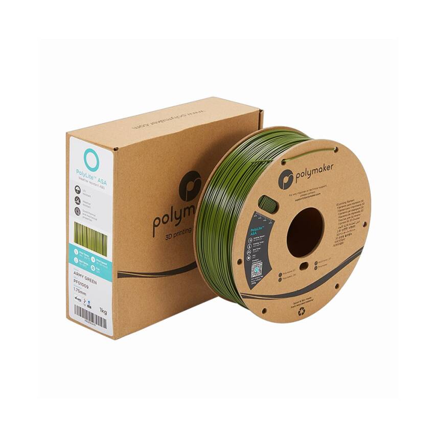 Polymaker PolyLite ASA Filament Askeri Yeşil - 4