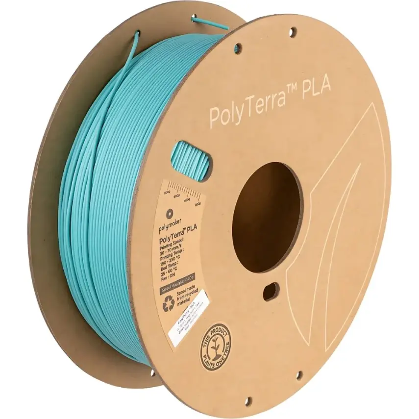 Polymaker PolyTerra Matte PLA Filament Arctic Teal - 1