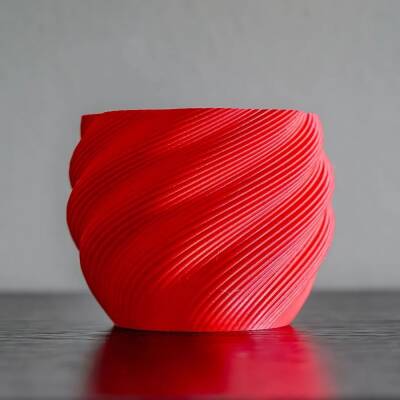 Polymaker PolyTerra Matte PLA Filament Lav Kırmızı - 4 data-big=