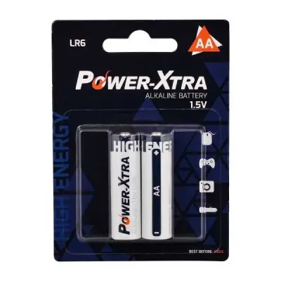 Power-Xtra 1.5V LR6 AA Alkalin Pil 2'li - 2 data-big=