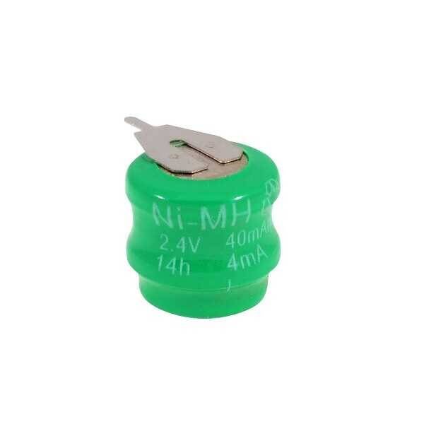 Power-Xtra 2.4V Ni-Mh 60mAh Şarjlı Buton Pil - 2 Pinli - 1