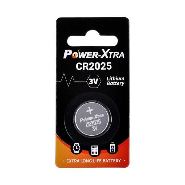 Pil - Power-Xtra CR2025 3V Lityum Düğme Pil