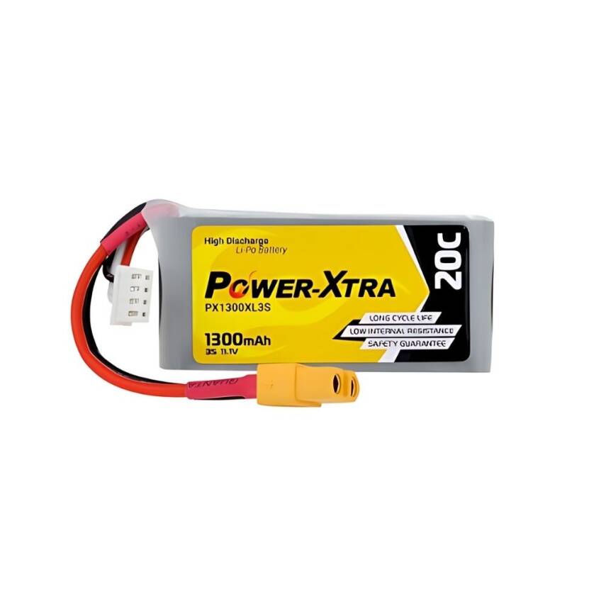 Power-Xtra PX1300XL3S 3S1P 11.1V 1300mAh Li-Po Pil - 20C - 1