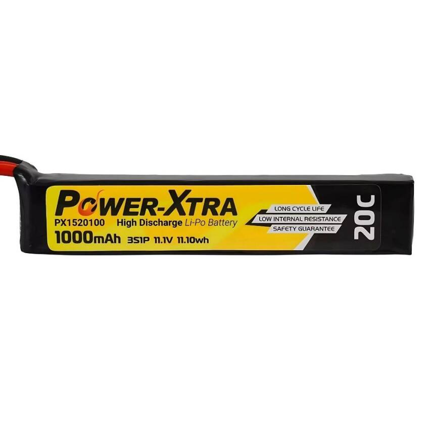 Power-Xtra PX1520100 3S1P 11.1V 1000mAh Li-Po Pil - 20C - 1