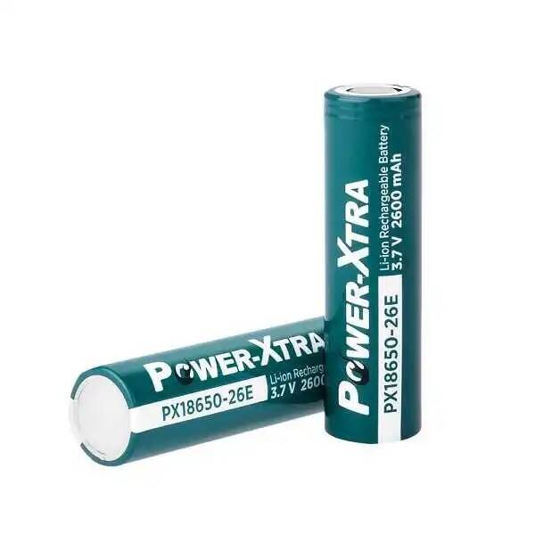 Power-Xtra PX18650-26E - 3.7V 2600 mAh Li-ion Şarjlı Pil - 3C - 1
