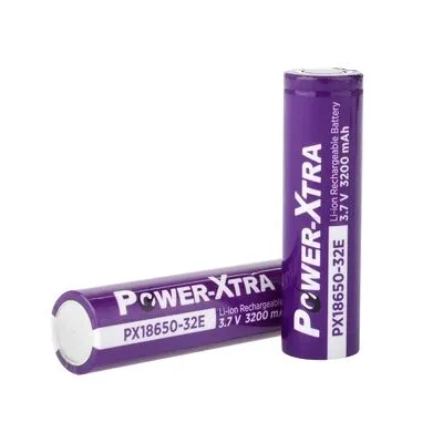 Power-Xtra PX18650-32E - 3.7V 3200 mAh Li-ion Şarjlı Pil - 3C - 1