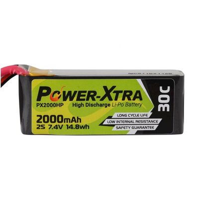 Power-Xtra PX2000HP 2S 7.4V 2000 mAh(30C) Li-Po Pil - 1