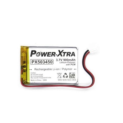 Power-Xtra PX503450 3.7V 900mAh Li-Po Pil - Soketli Devreli - 1