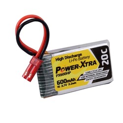 Power-Xtra PX600HP 1S 3.7V 600 mAh(20C) Li-Po Pil - Thumbnail