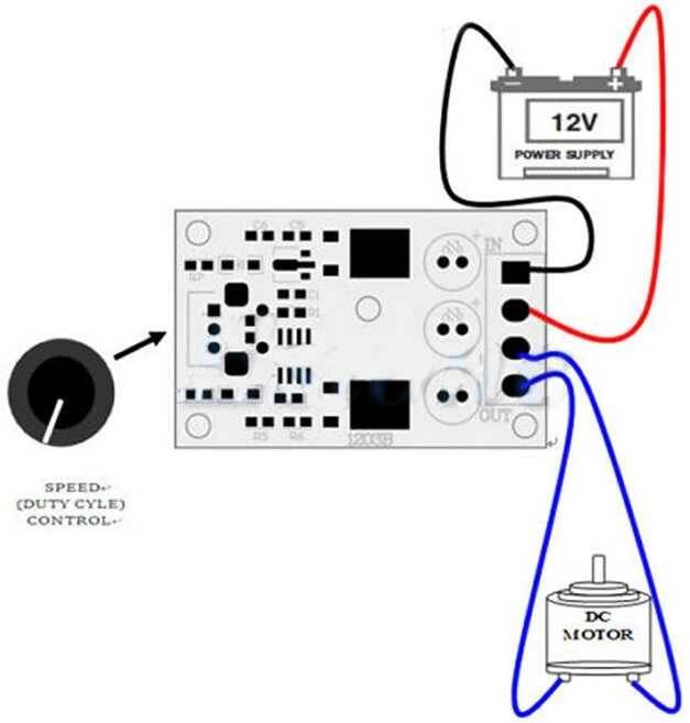 PWM DC Motor Hız Kontrol Devresi ve LED Driver 6V-28V/3A - 4