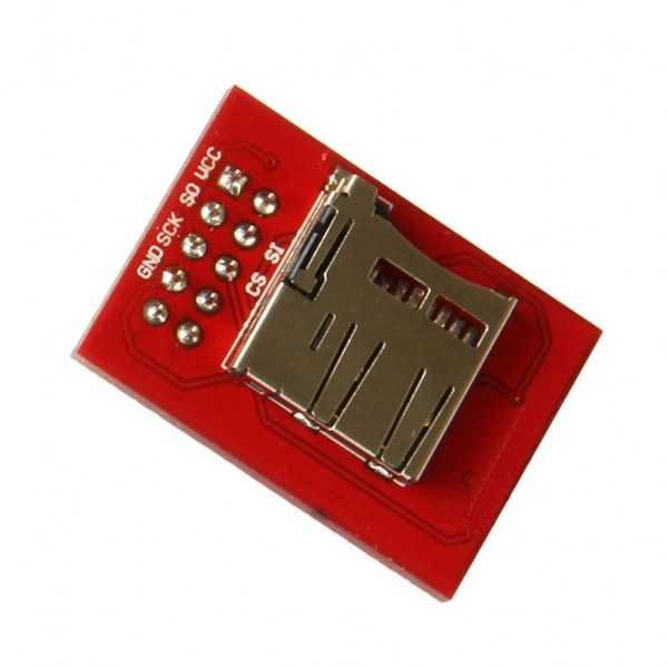 3D Yazıcı Parçaları - Ramps Mikro SD Modül - Kırmızı