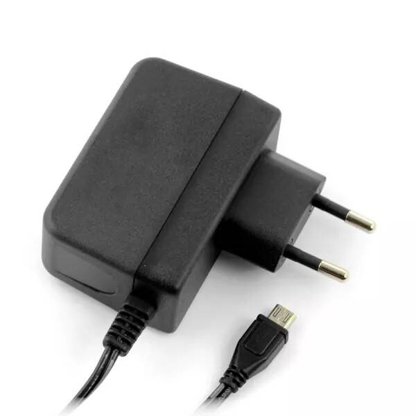 Raspberry Pi 3/2/B+ Güç Adaptörü Lisanslı - Siyah - 1