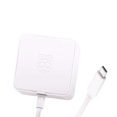 Raspberry Pi 4 Lisanslı Güç Adaptörü-5V/3A-Type C-Beyaz - 2 data-big=