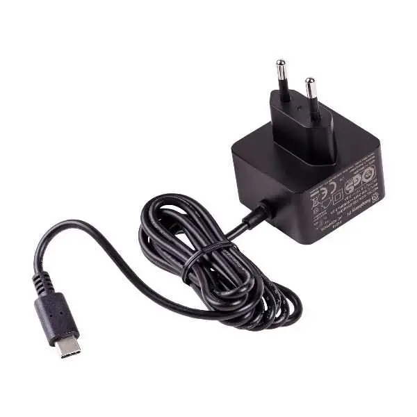Raspberry Pi 4 Lisanslı Güç Adaptörü-5V/3A-Type C-Siyah - 1