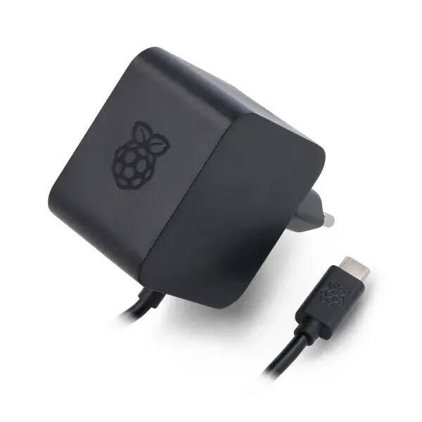 Raspberry Pi 5 27W USB-C Güç Adaptörü - Siyah - 2