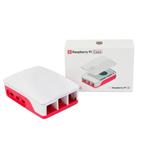 Raspberry Pi 5 Kutu - Kırmızı/Beyaz - 4